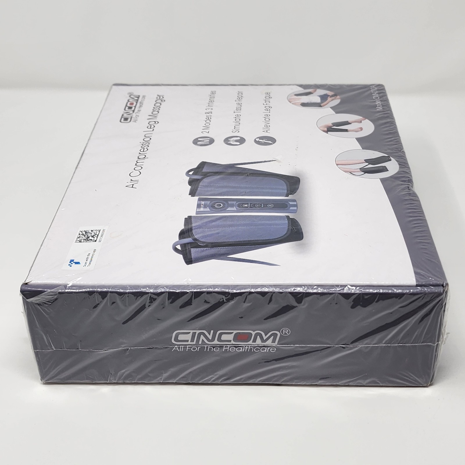 Cincom Corded Electric Compression Leg – Calf Massager CM-010A Black Gray – NEW