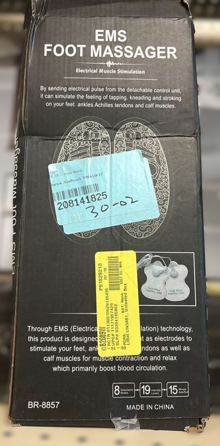 EMS Foot Massager Pad Mat 2022 Electric Massagers USB LCD Portable Rechargeable