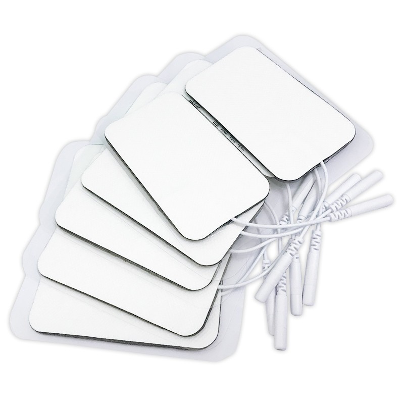 10~200Pcs Large Size 2×3.5″ Replacement Electrode Pads For Muscle Massage Device
