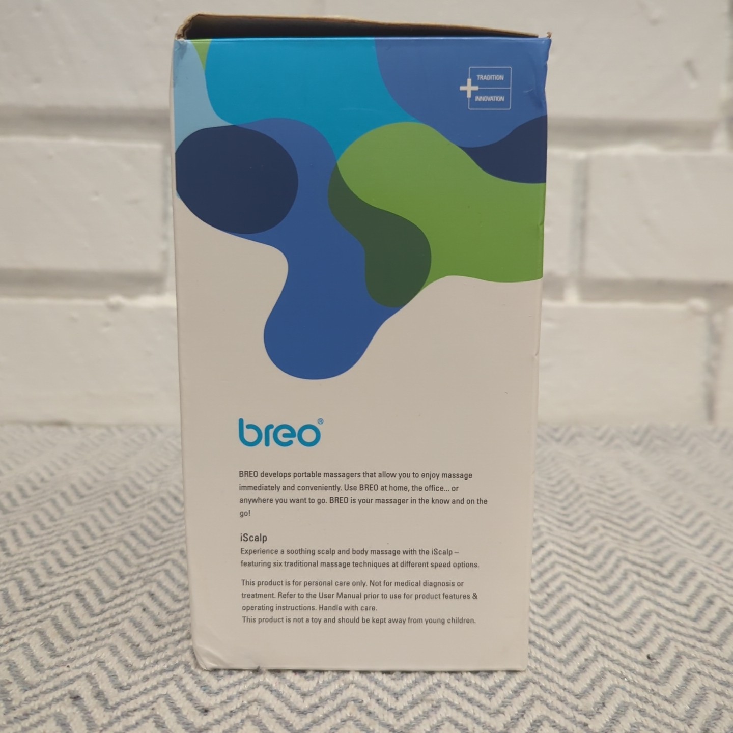 Breo iScalp Rechargeable Scalp & Body Massager – White & Yellow