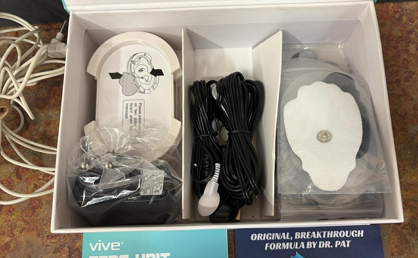 Vive Tens Unit Electrotherapy Muscle Stimulator Rechargeable Free Shipping