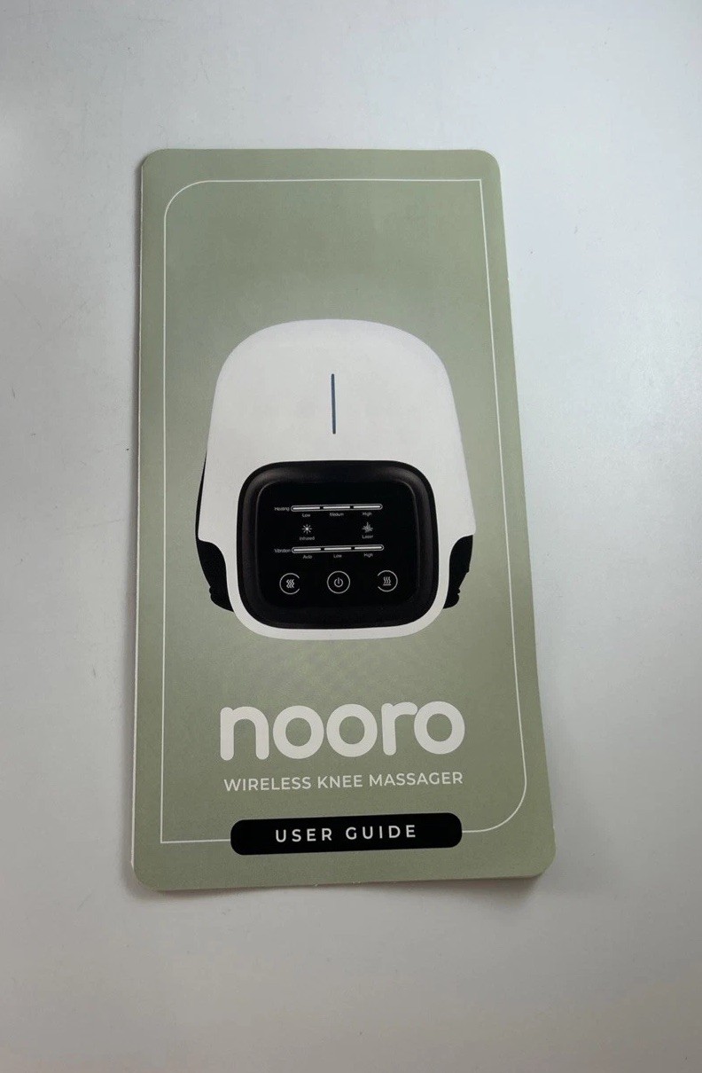 Nooro Knee Massager Wireless Light Heat Therapy + Charger & User Guide ST-1101A