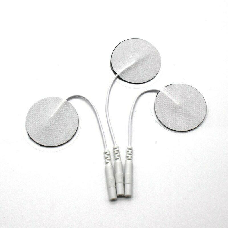 36 Round Tens Unit Pads 1.25 Inch 2mm Connector Replacements Electrodes Reusable