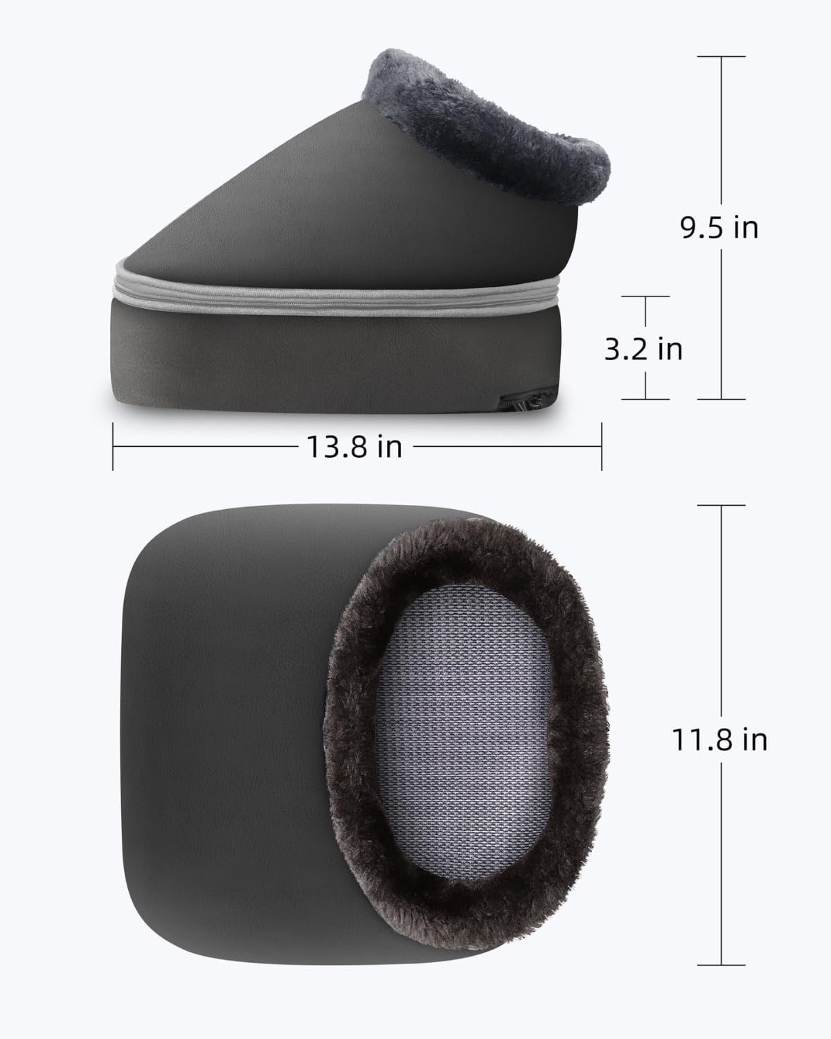 Shiatsu Heated Foot Massager for Plantar Fasciitis & Pain Relief, Foot Warmer
