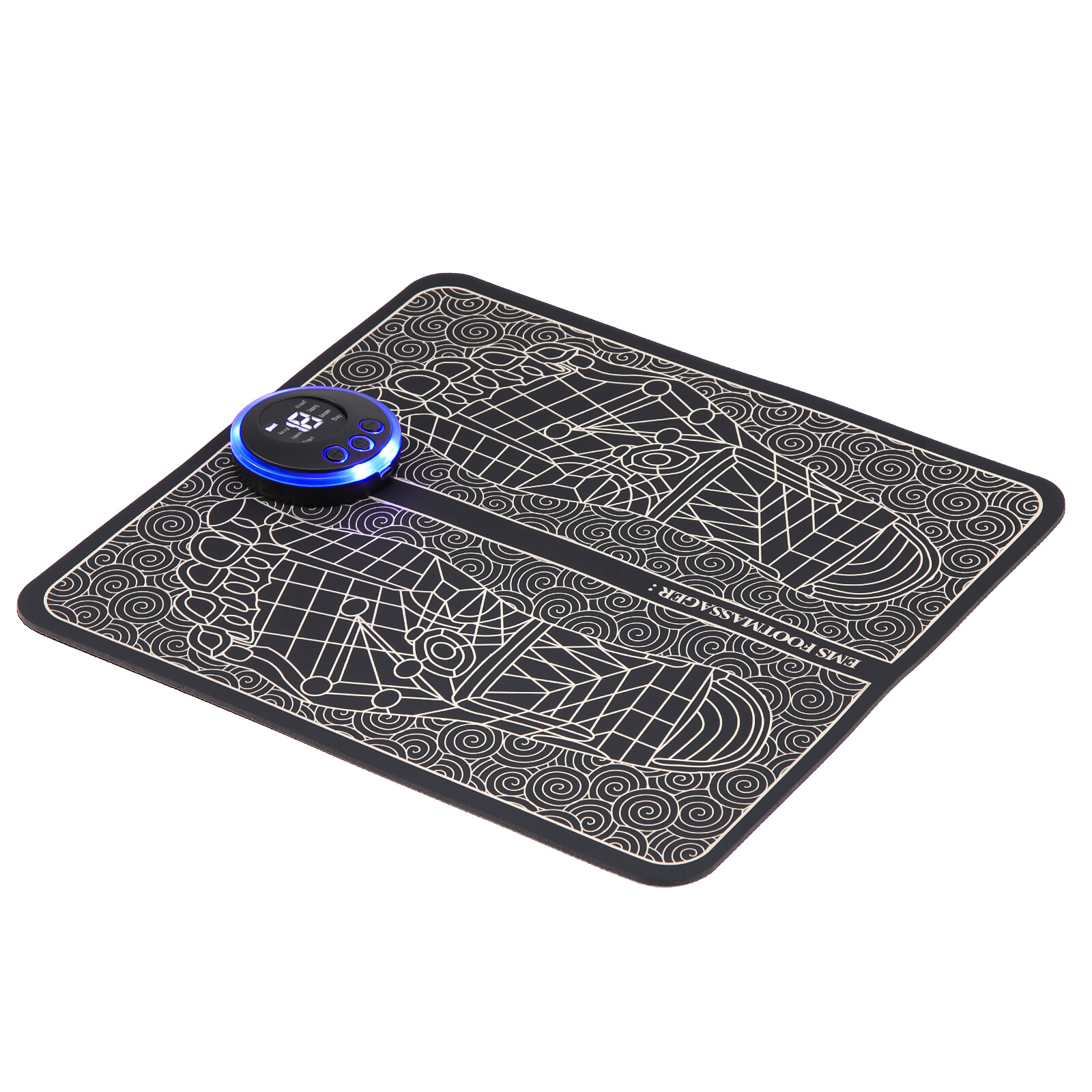 19 Level Electric Foot Massager Pad Blood Circulation Muscle Stimulator Health