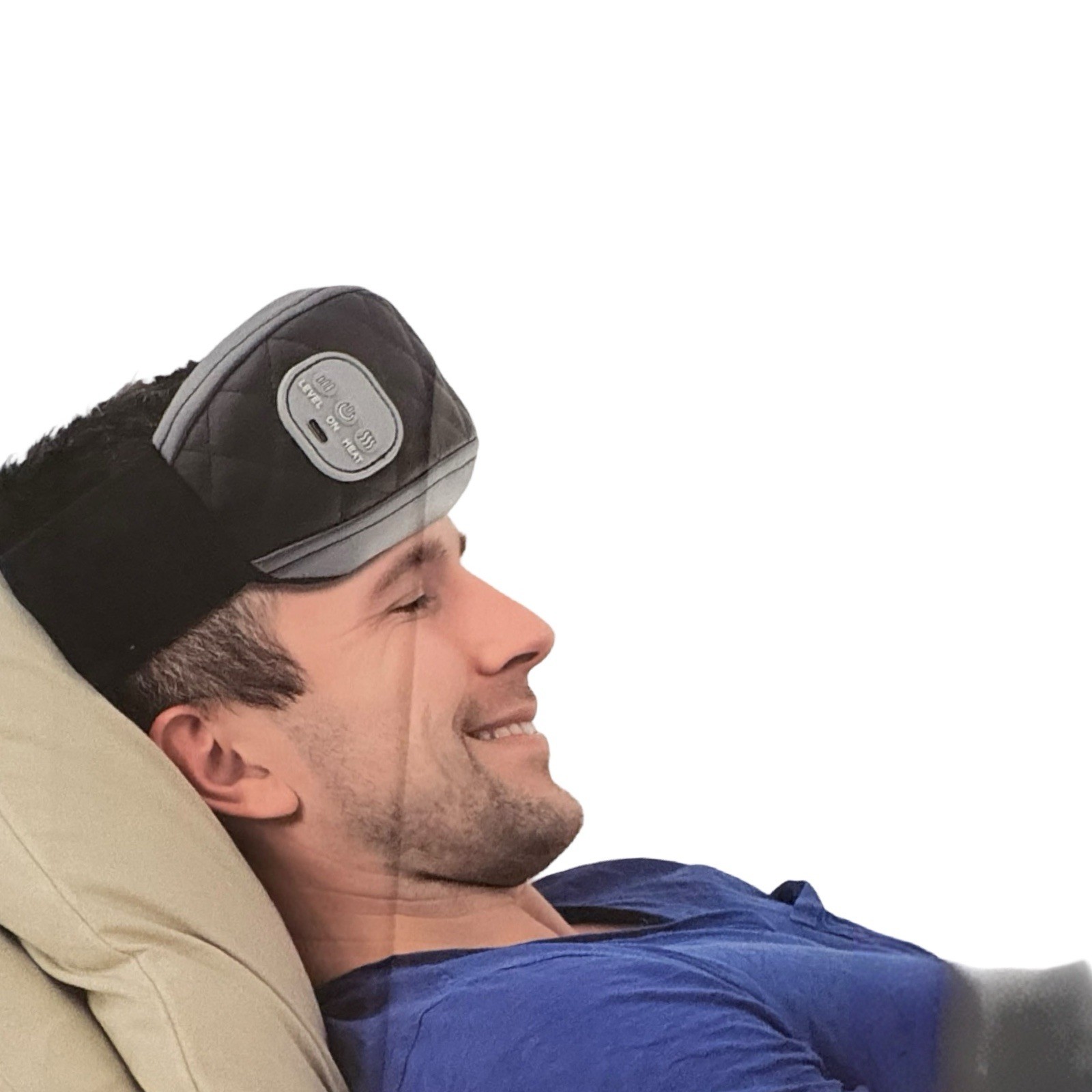 TRAKK Air Compression Heating Head Temple Massager Rechargeable Black #501