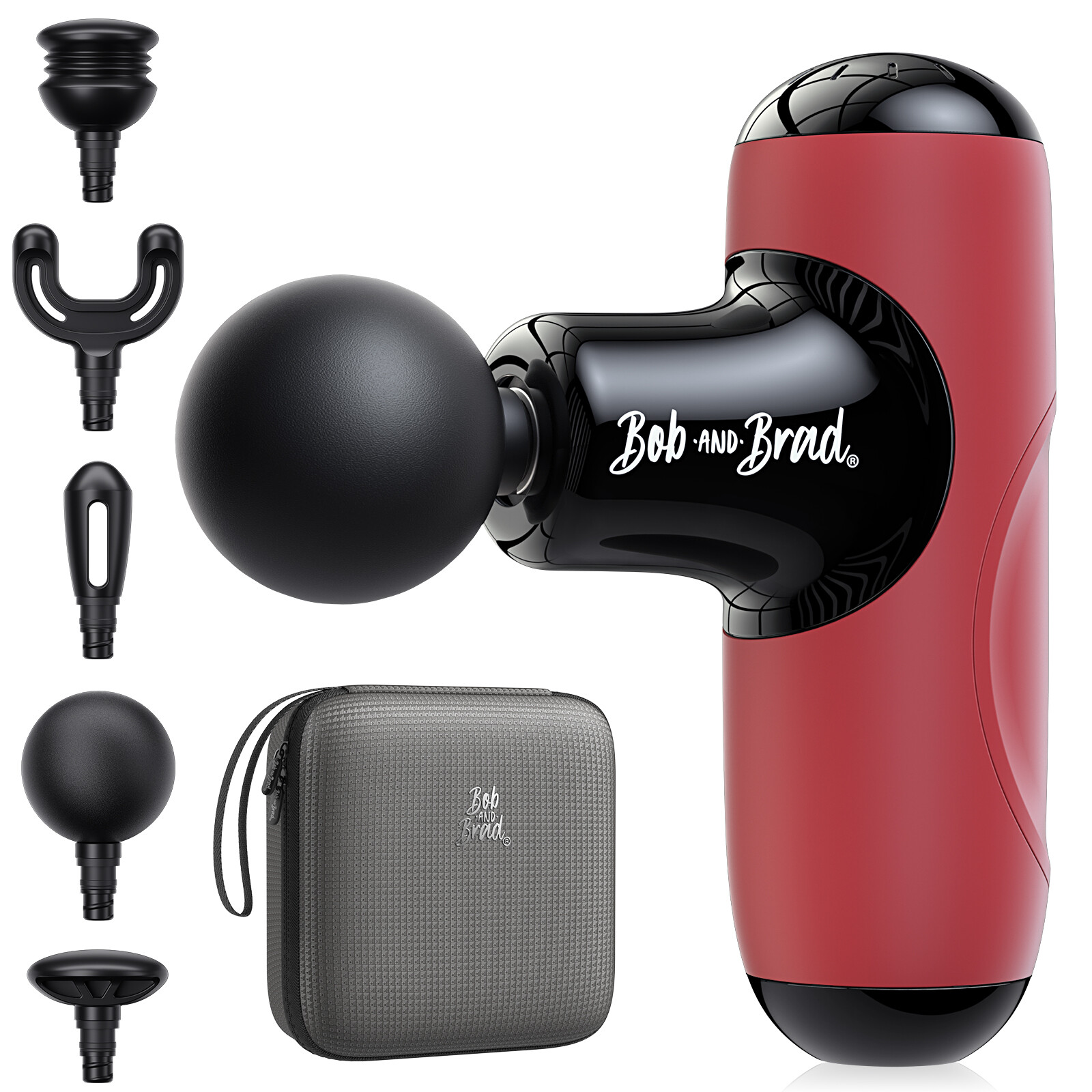 BOB AND BRAD Q2 Mini&Quiet Pocket-Sized Deep Tissue Muscle Massager Gun Relaxes