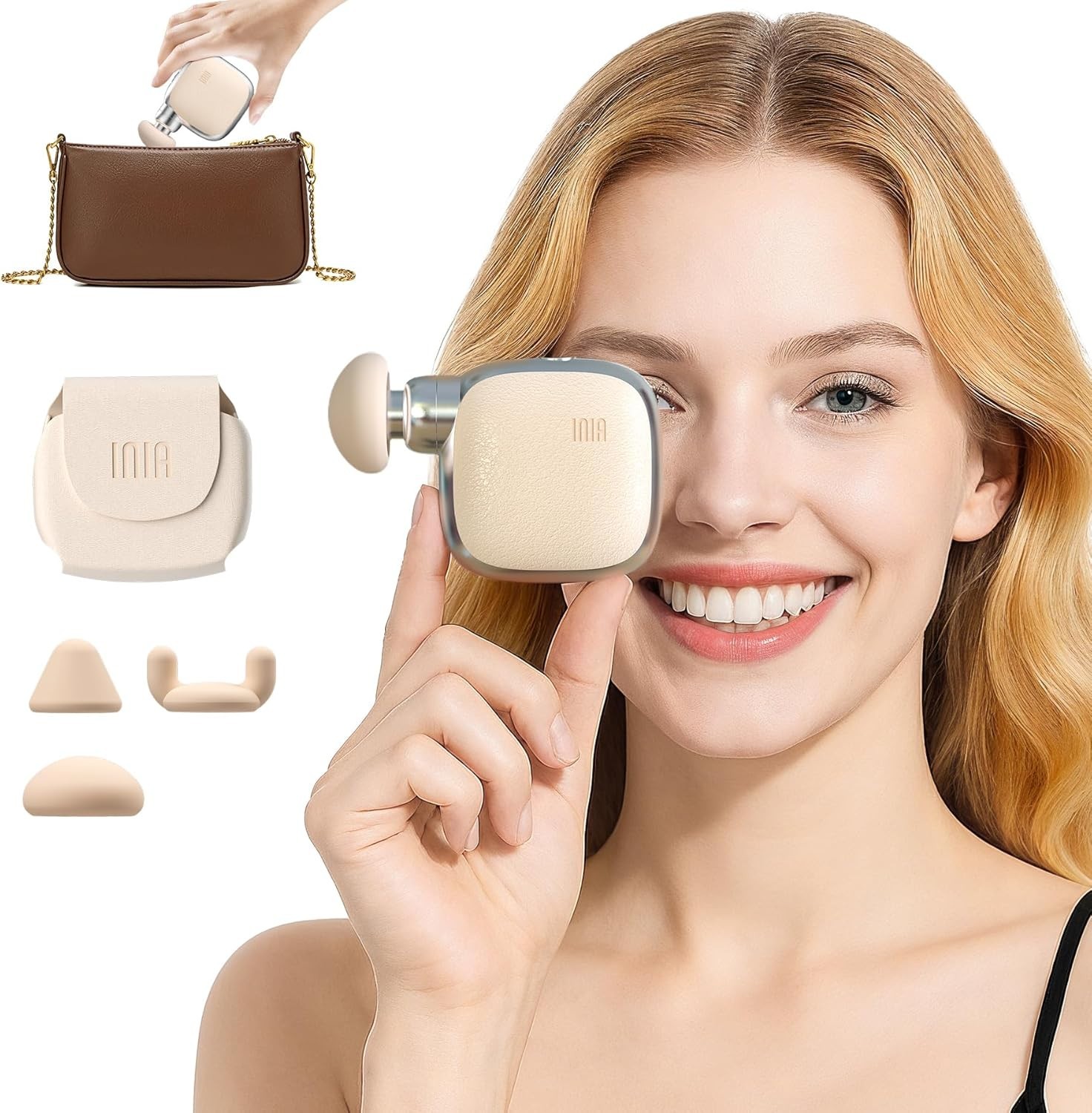 !NEW! INIA PocketForce Mini Massage Gun High-Power Percussion Full Body Relief