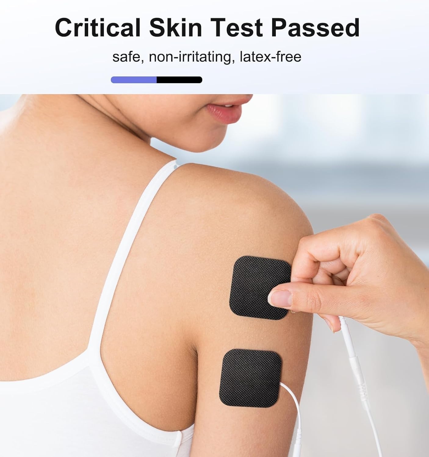 Latex-Free 20 Pcs TENS Unit Replacement Pads – Reusable & Easy to Clean