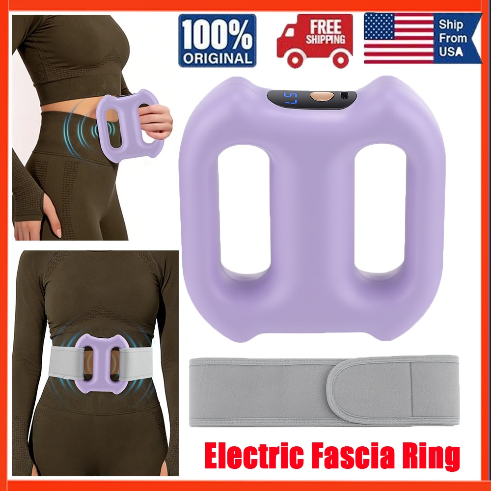 Full-Body Fascia Dual Ring Fascia Massage Ring w/Belt For Fat Burning & Shaping
