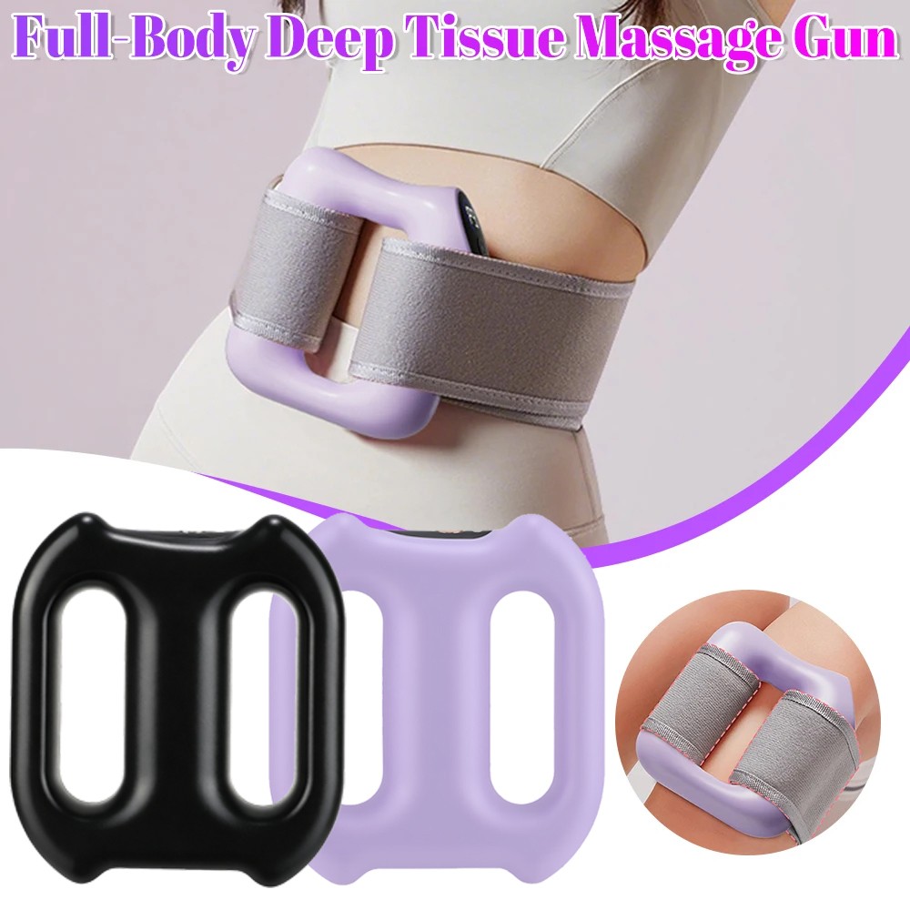 Hot Compress Electric Fascia Ring Muscle Relaxation with Belt Waist Massager NEW