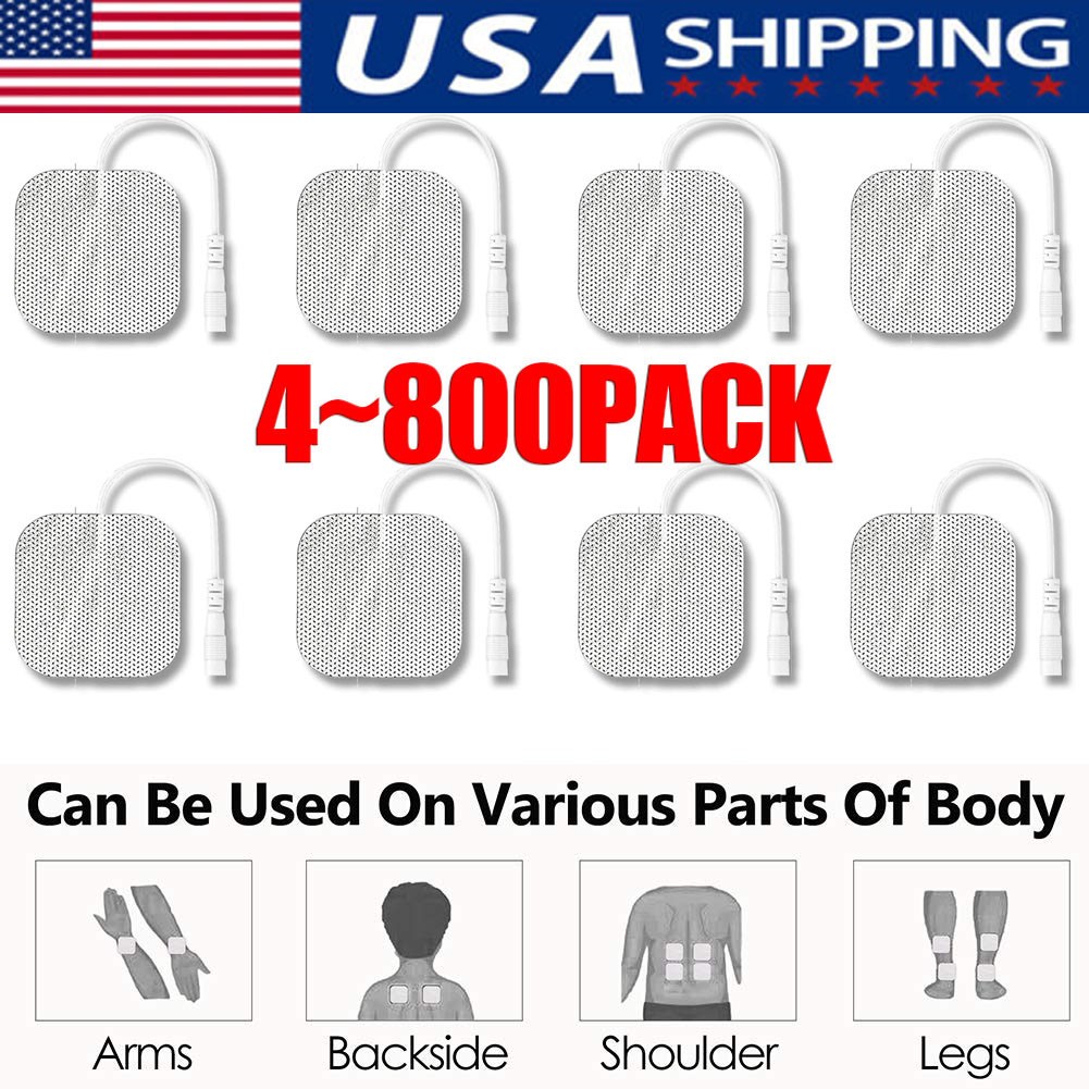 40 TENS Electrode Pads EMS Replacement Unit 7000 3000 2×2 Muscle Stimulator BULK