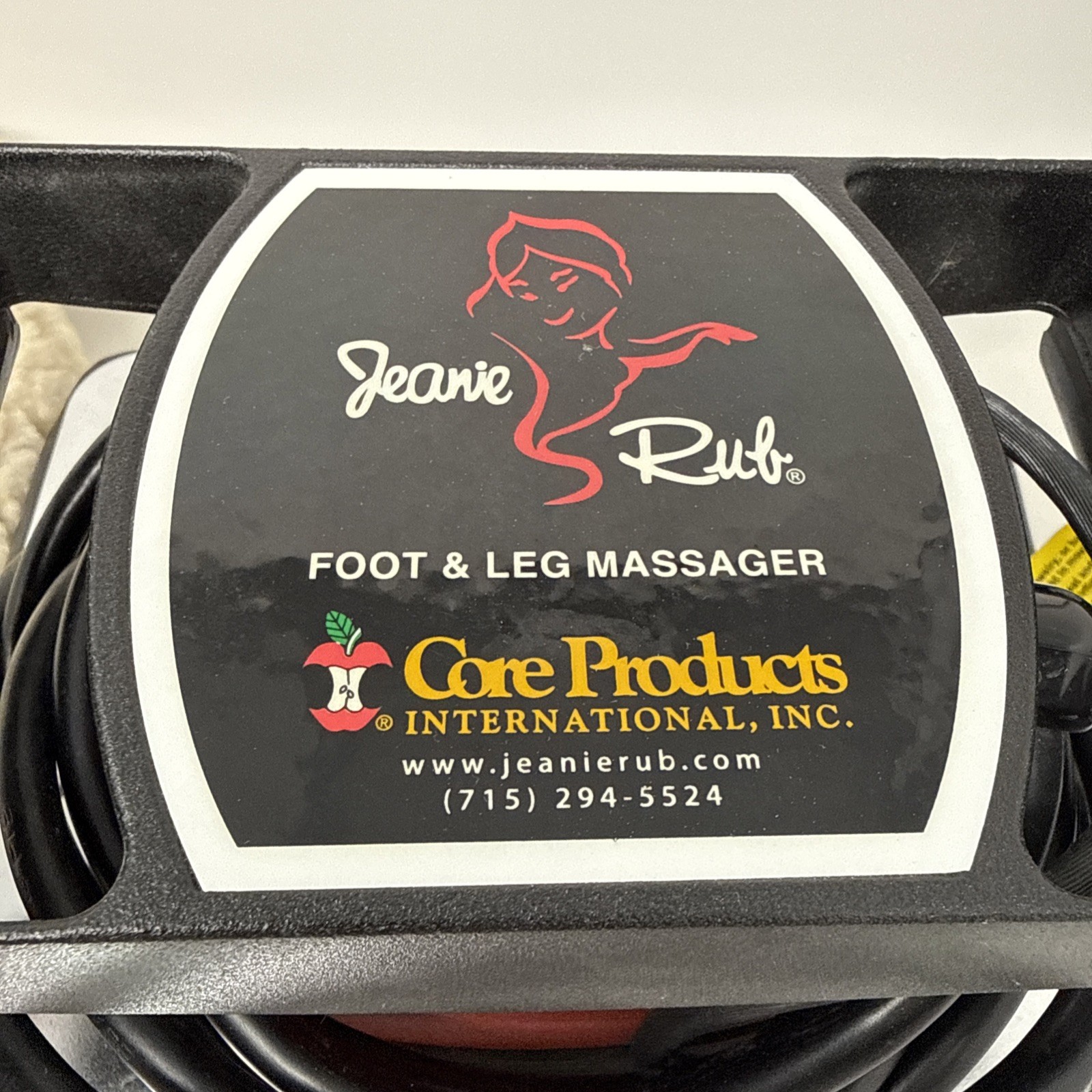 Jeanie Rub 3404-0 Foot & Leg Massager 2 Modes w/ Cloth Pad Large Pad Model