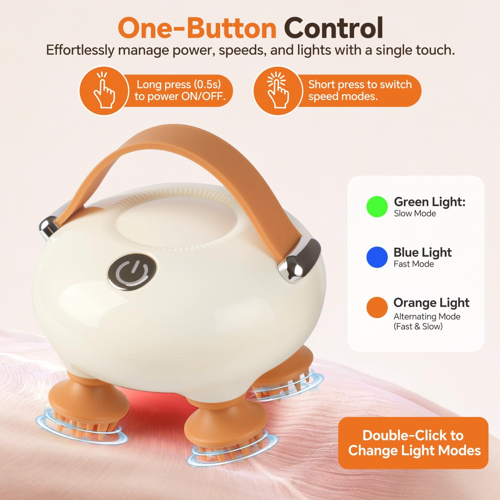 Electric Scalp Massager – Waterproof Head & Neck Relaxer, 3 Modes, 12 Claws, Gif