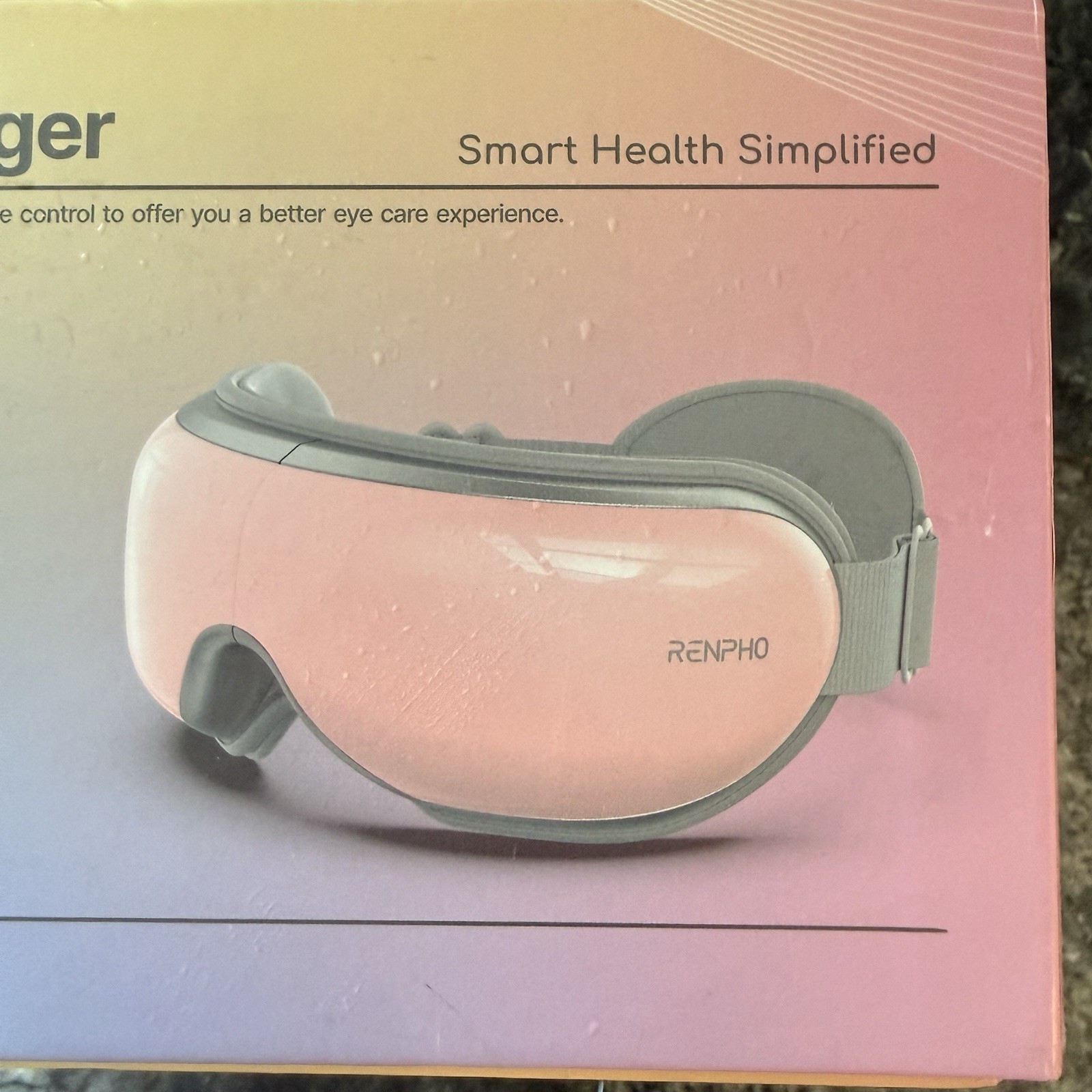 Renpho Eyeris 1V Heated Eye Massager Voice Control Music Relaxation Selfcare