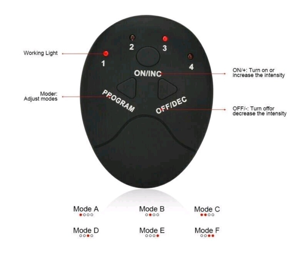 Portable Electric Foot Massager Pad EMS 6 Modes 9 Intensity Levels