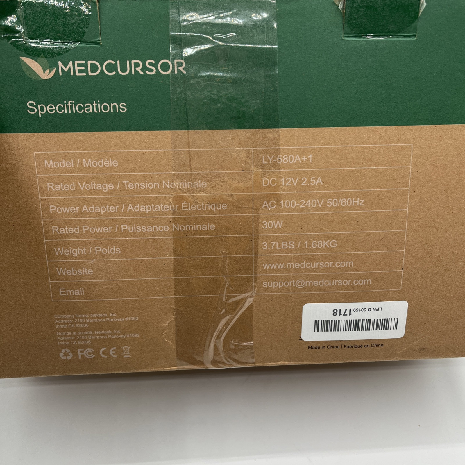 Medcursor Neck Massager, Portable Electric Back Massage Device