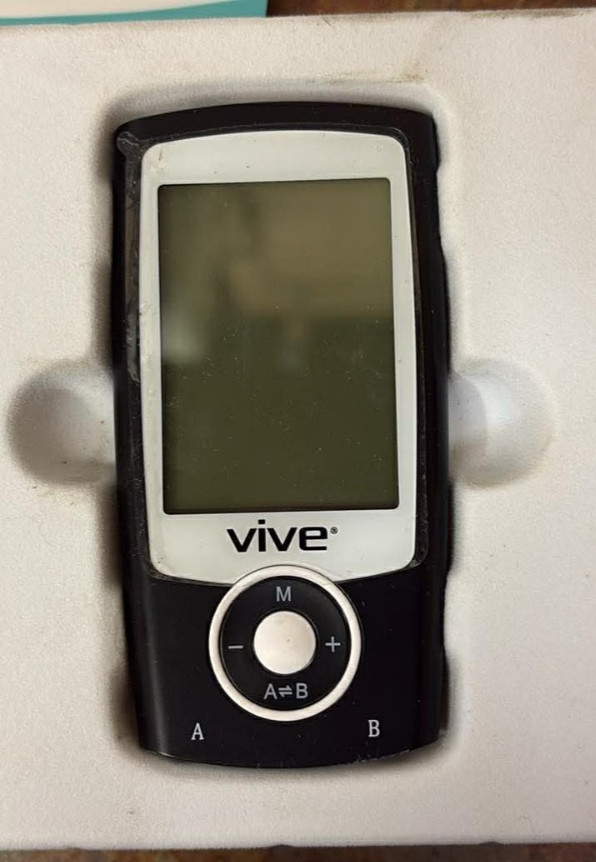 Vive Tens Unit Electrotherapy Muscle Stimulator Rechargeable Free Shipping