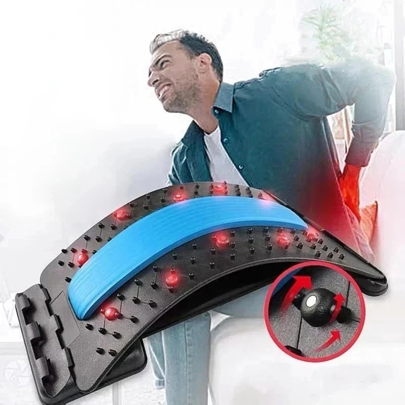 Multi-Level Back Stretcher | Lumbar Support Device | Spine Relief & Posture Aid