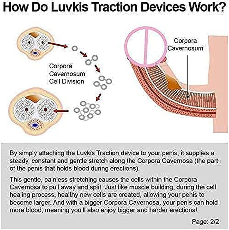 White Penile Traction Device Effective Penile Enlargement Stretching Exercise