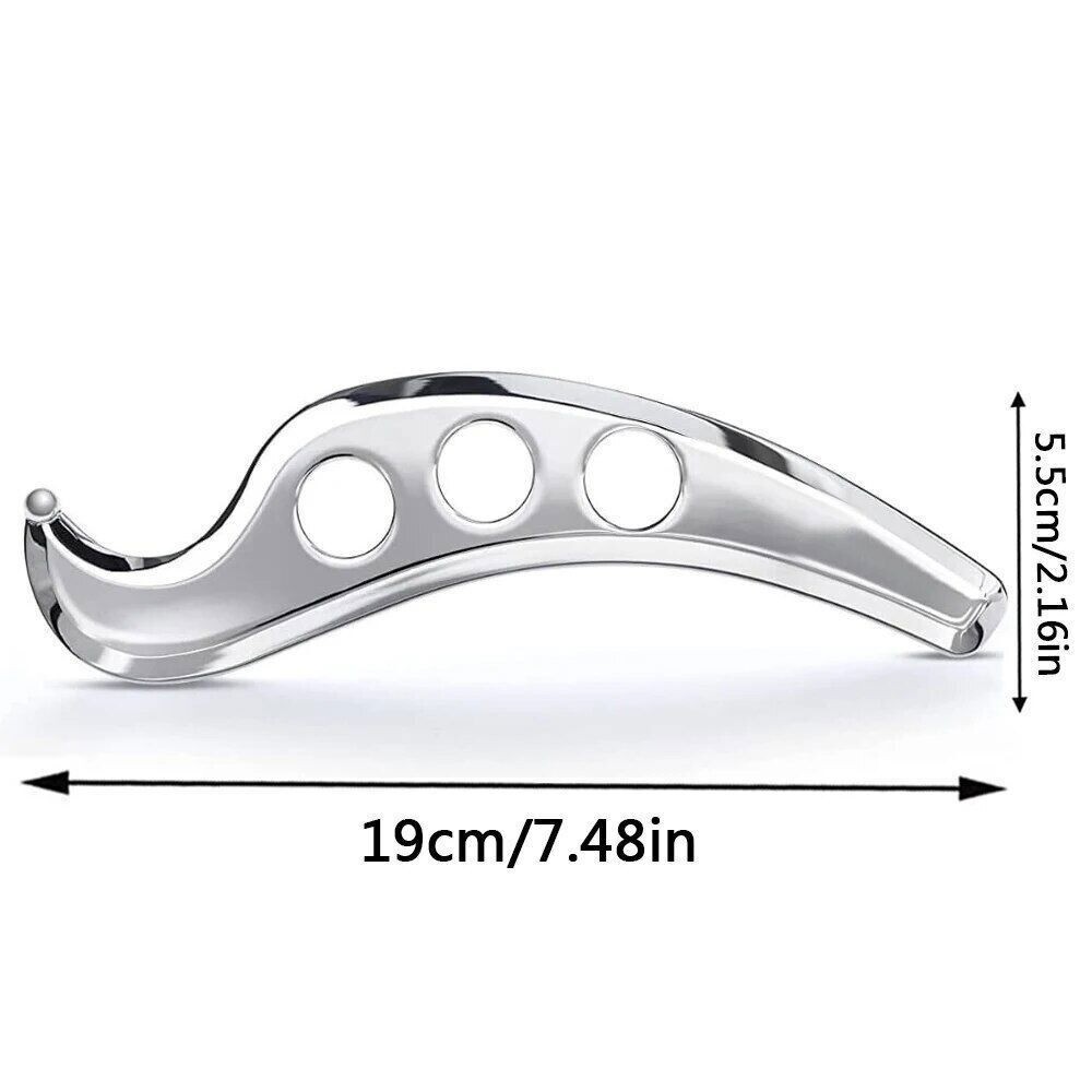 Stainless Steel Guasha Plate Massager Tool with Stainless Steel Scraping Massage