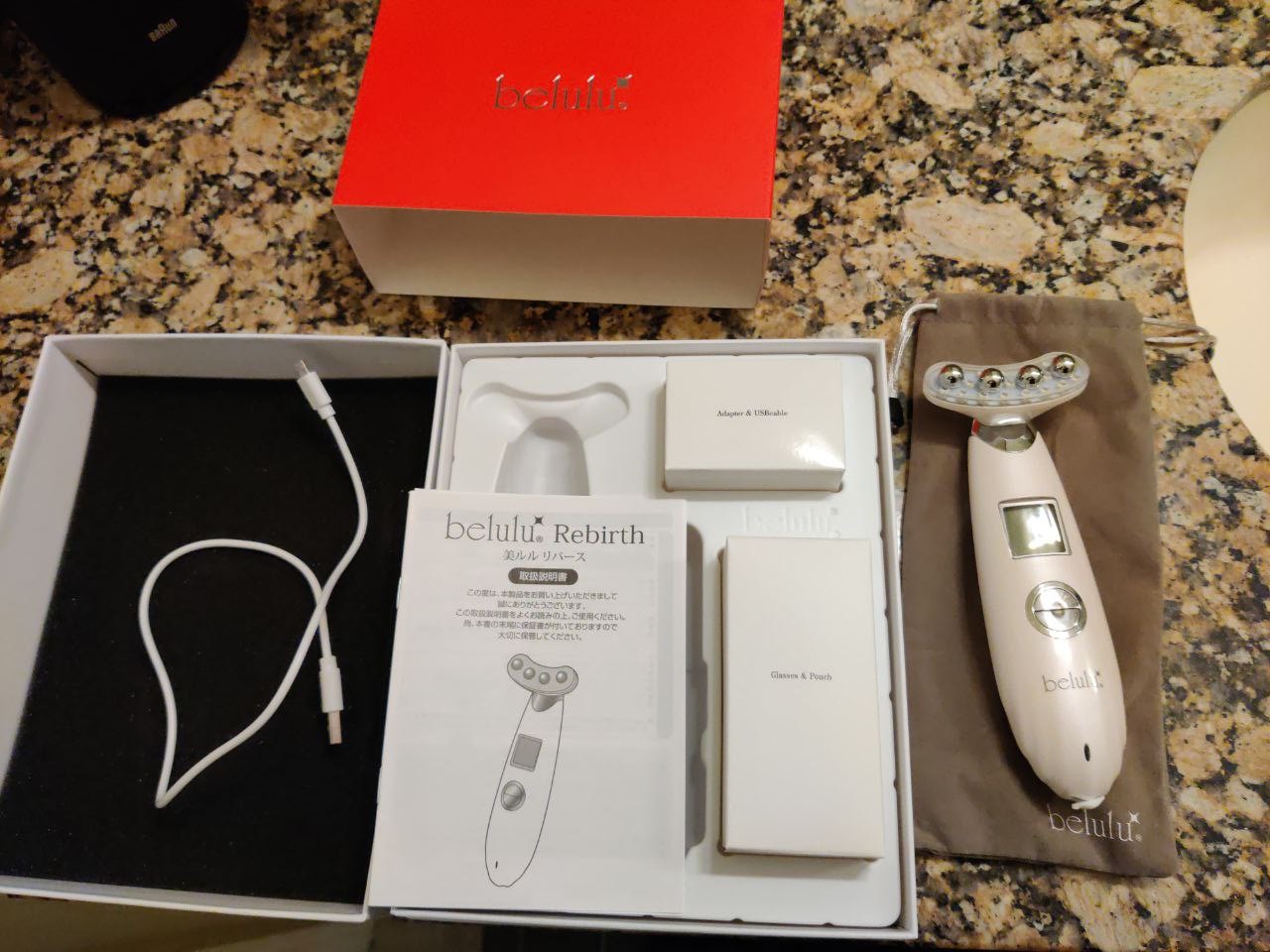 Belulu Rebirth EMS LED Electroporation Multipurpose Cosmetology Device Japan
