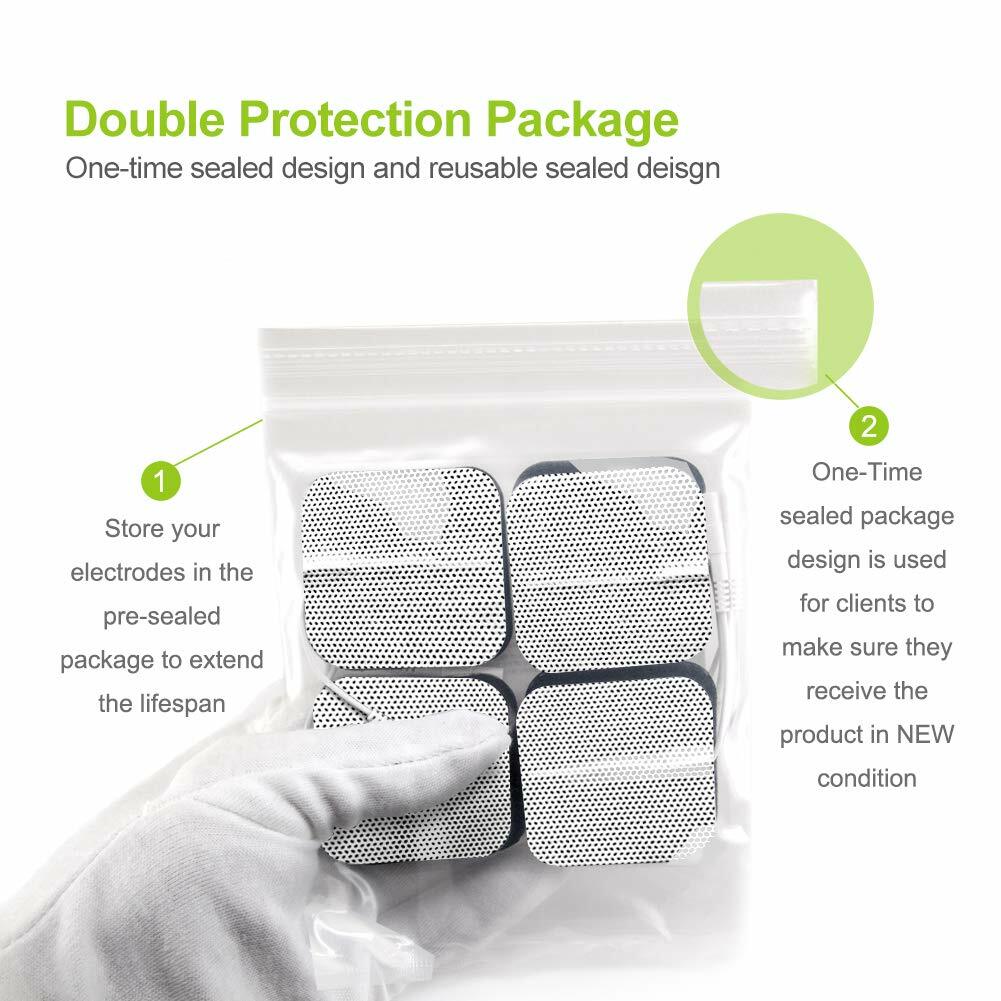 40X Replacement Electrode Pads Unit 7000 3000 2×2 Muscle Stimulator Sticky BULK