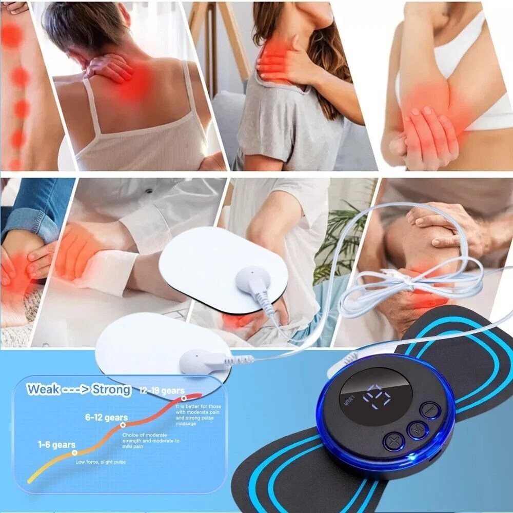 Electronic Nerve Stimulator EMS Foot Massage for Muscle Relax LCD Display Screen