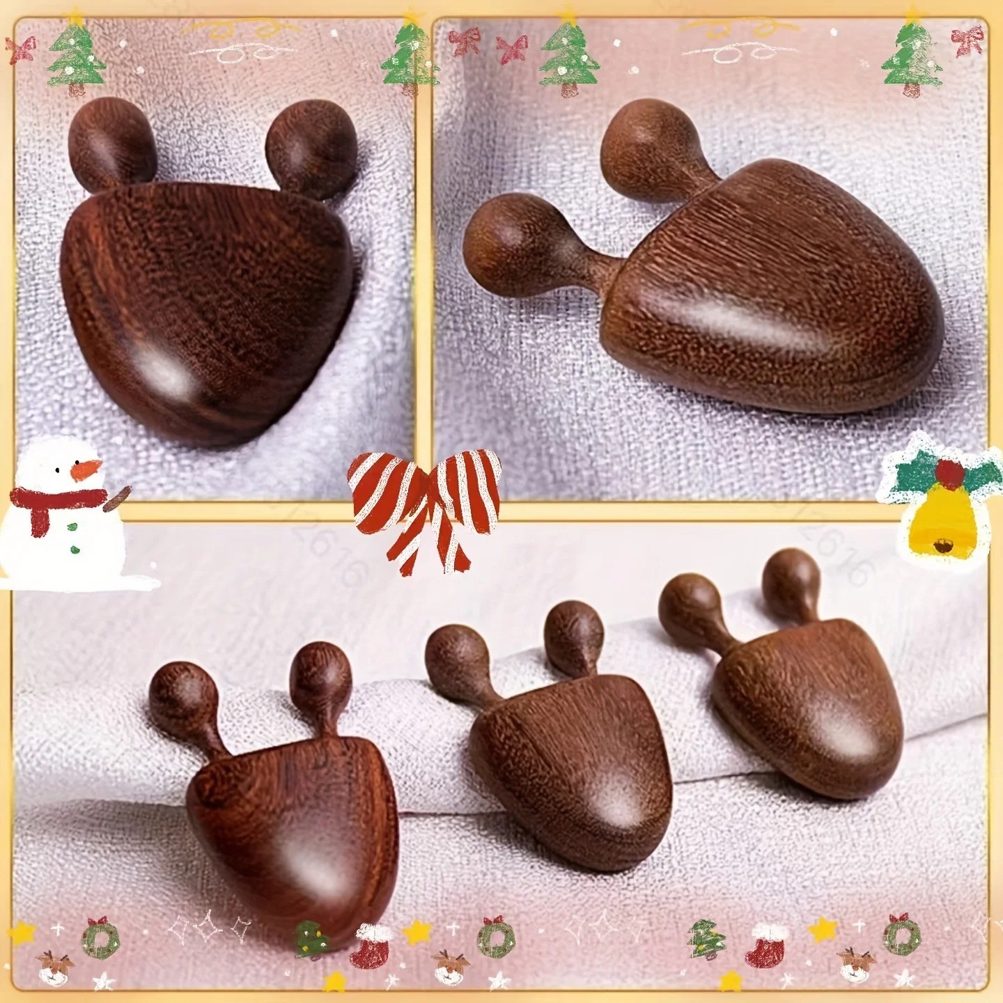 Sandalwood Face Massager Nose & Face Massager – Eye Relief Tool Snail Facial 1PC