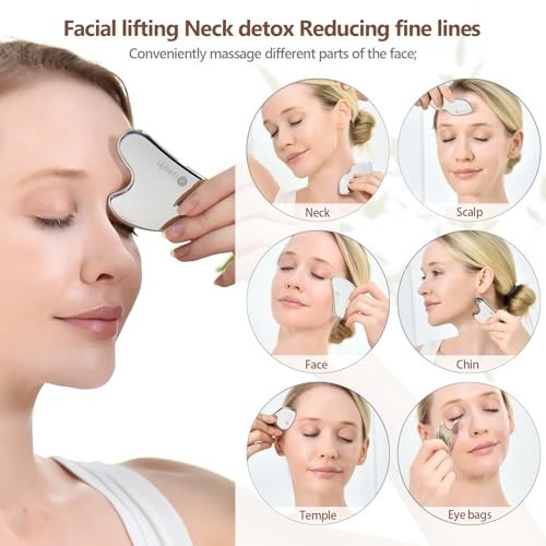 5-in-1 Stainless Steel Massage Tool Set for Muscle Relief & Gua Sha Therapy, 5PC