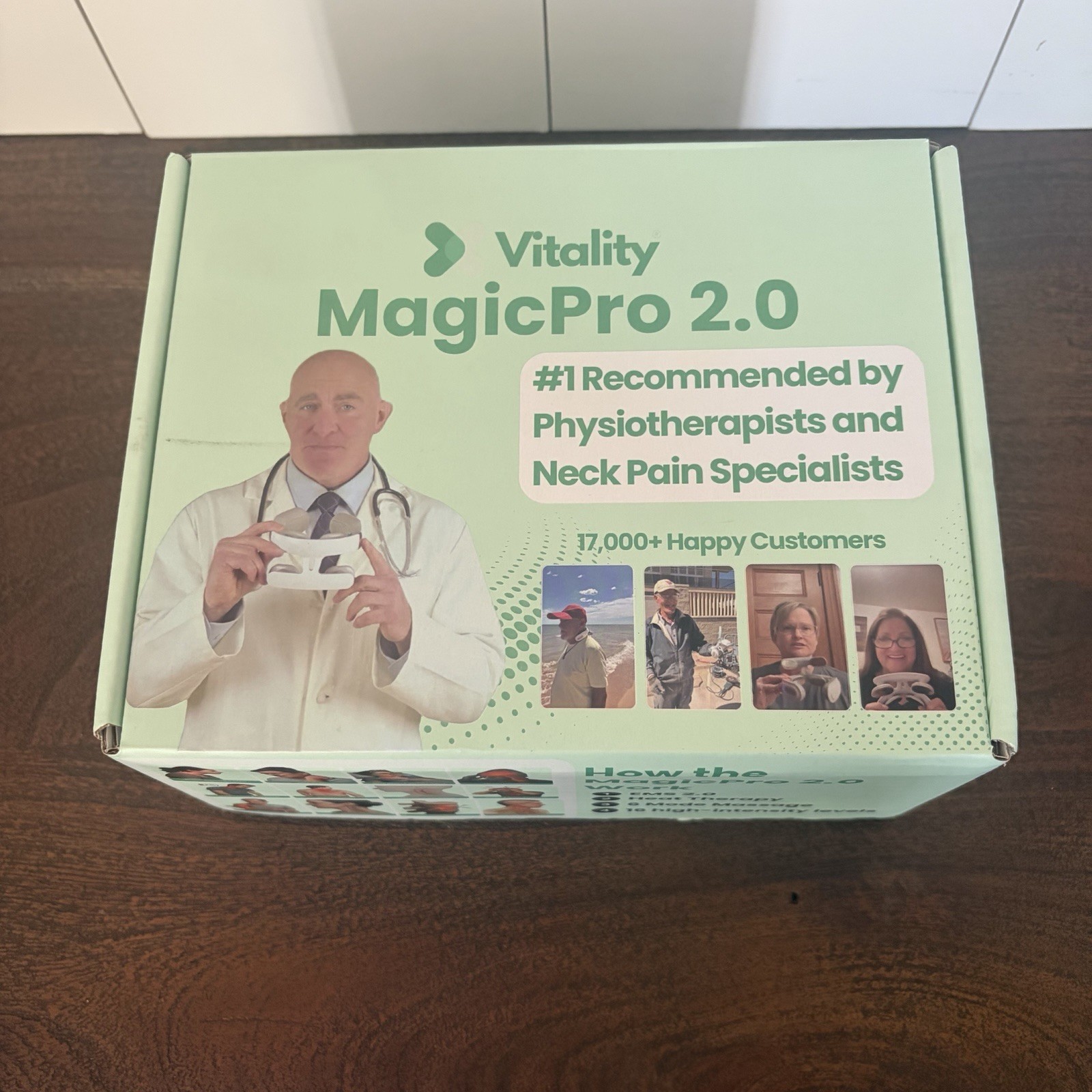 Vitality Magic Pro 2.0 EMS Heat Therapy 6 Mode Massage 16 Levels New Open Box