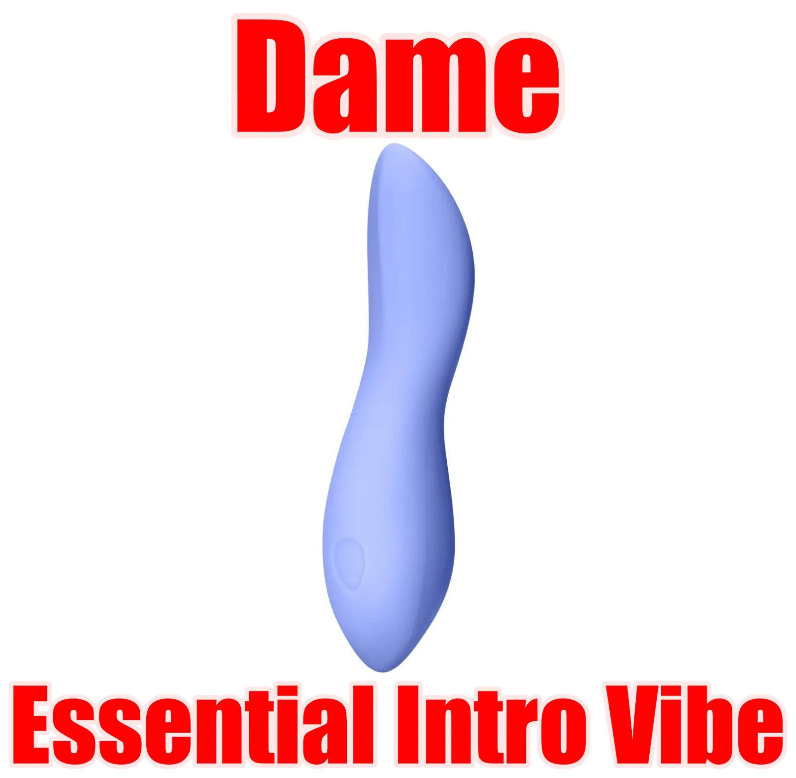 Dame Products Dip Massager – 5 Speeds – Silicone, Portable Periwinkle Color