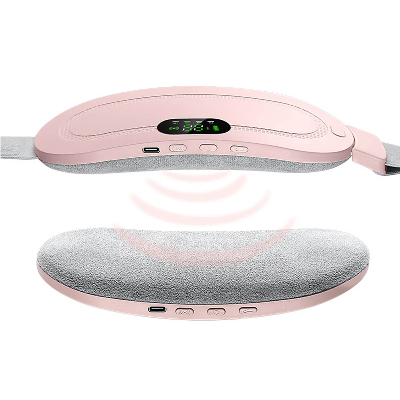 Wireless Electric Abdomen Heating Waist Belt Massager Menstrual Cramp Reliever