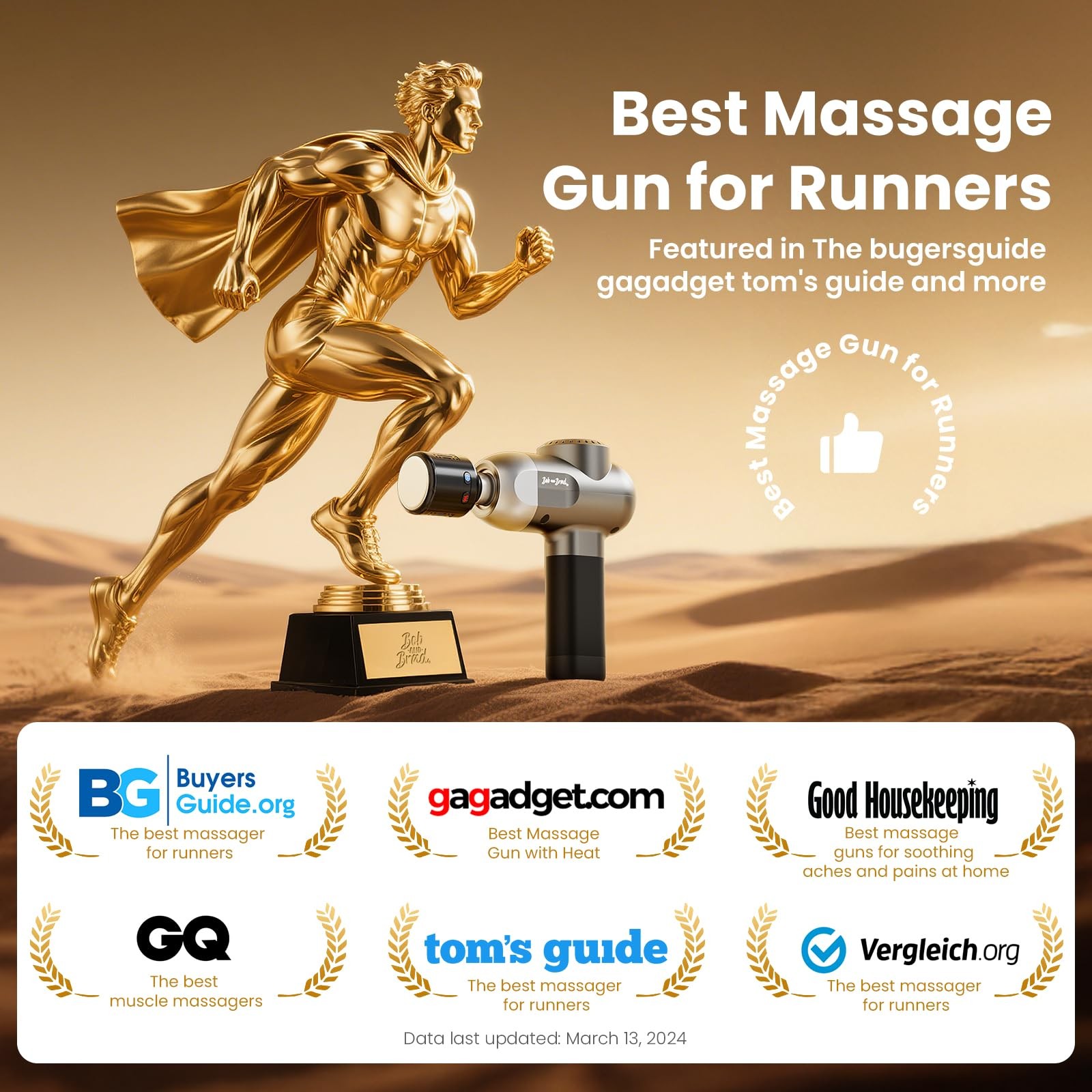 C2 Pro Massage Gun with Heat and Cold Therapy, FSA Eligible & HSA Approved, P…
