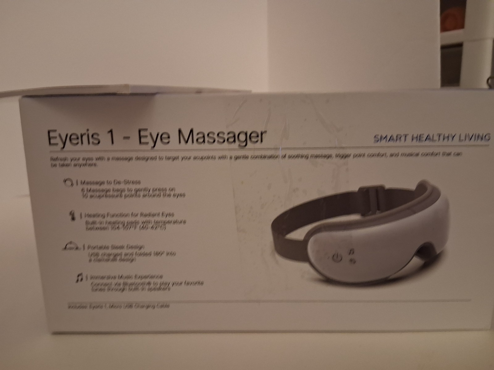 RENPHO Eyeris 1 Electric Eye Massager Heated Bluetooth Music No remote RF-EM001R