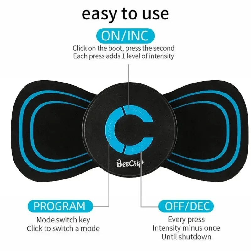 Cervical Spine Massage Sticker Battery Model for Neck Head Relief Fatigue