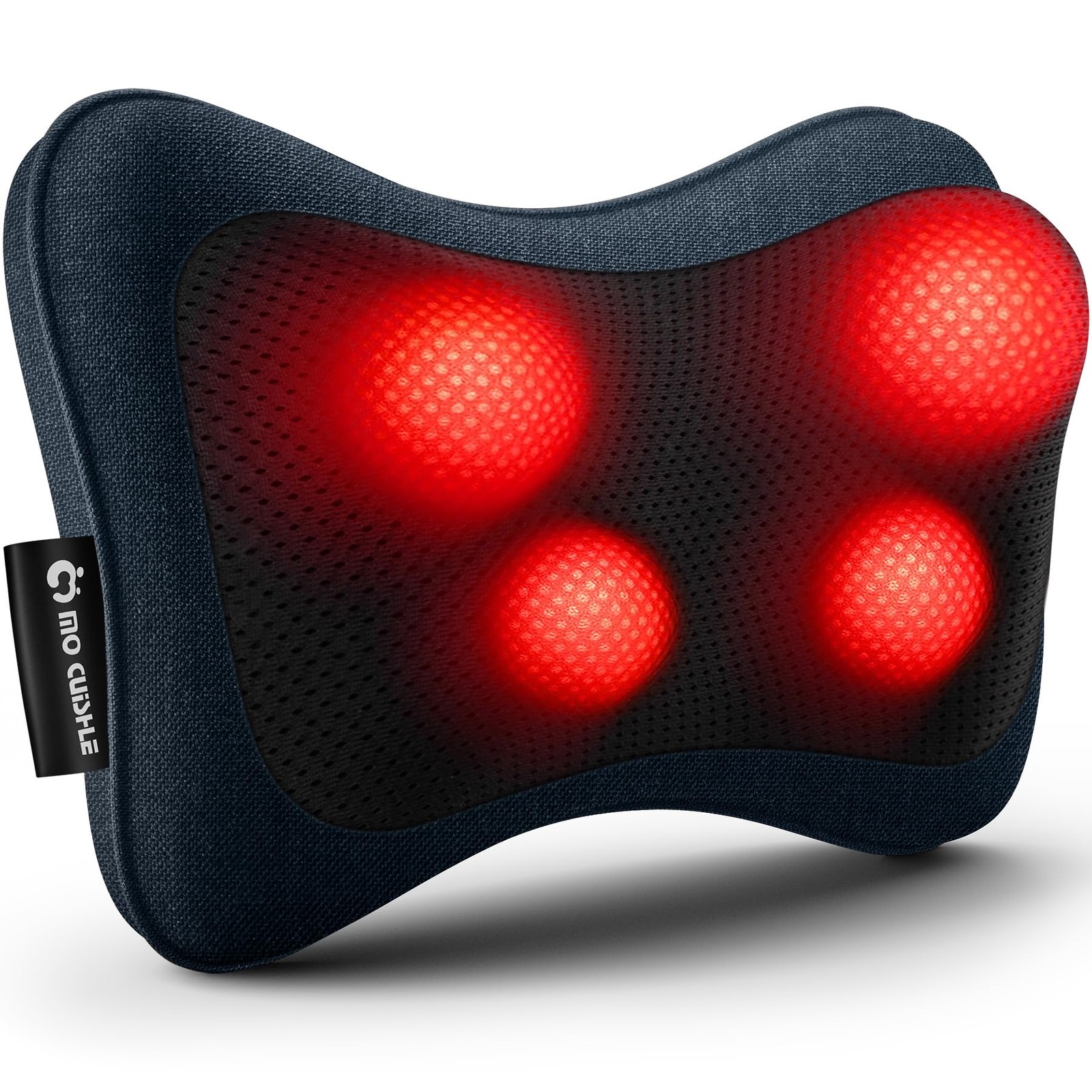 Mo Cuishle Electric Shiatsu Back Massager with Heat – Powerful 3D Navy