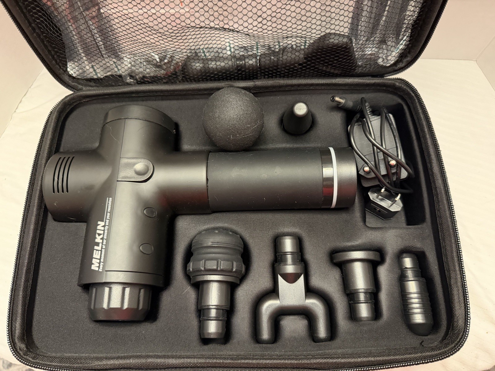 Melkin Deep Tissue Massage Gun With 6 Massage Heads