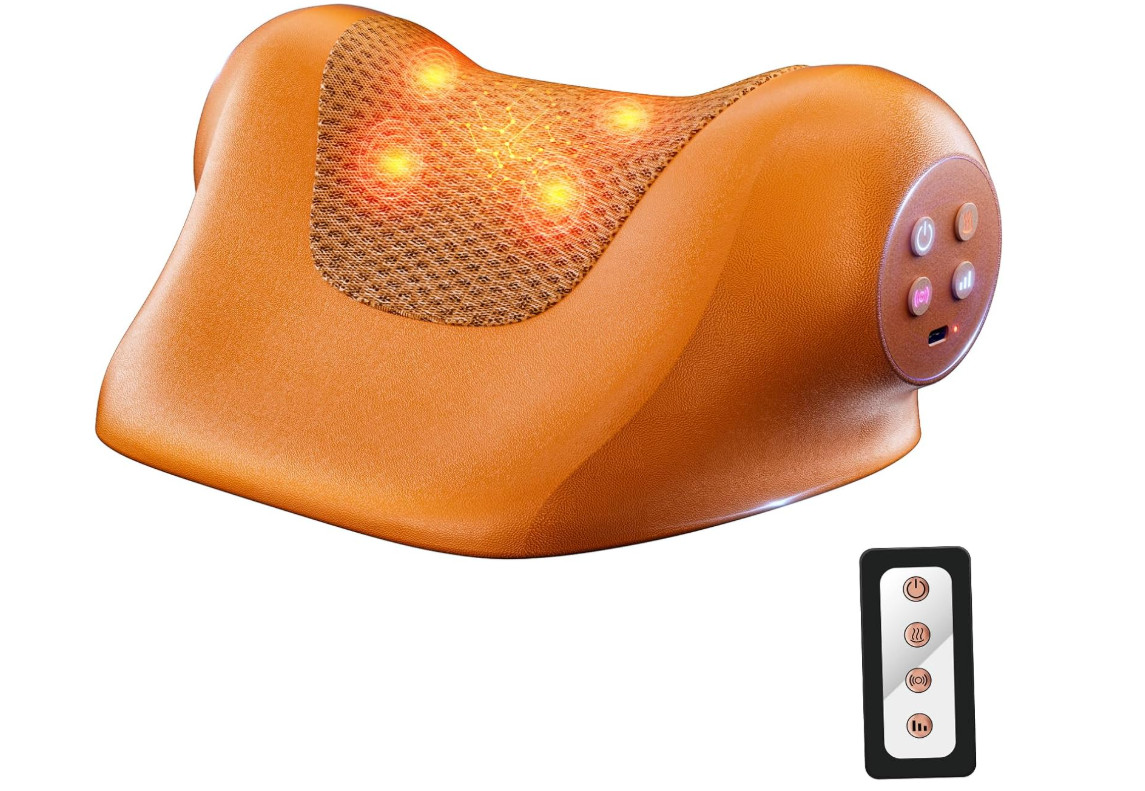 Neck Massager with Heat, Neck Massager Pillow with 3 Modes,Gift for Women Men,g