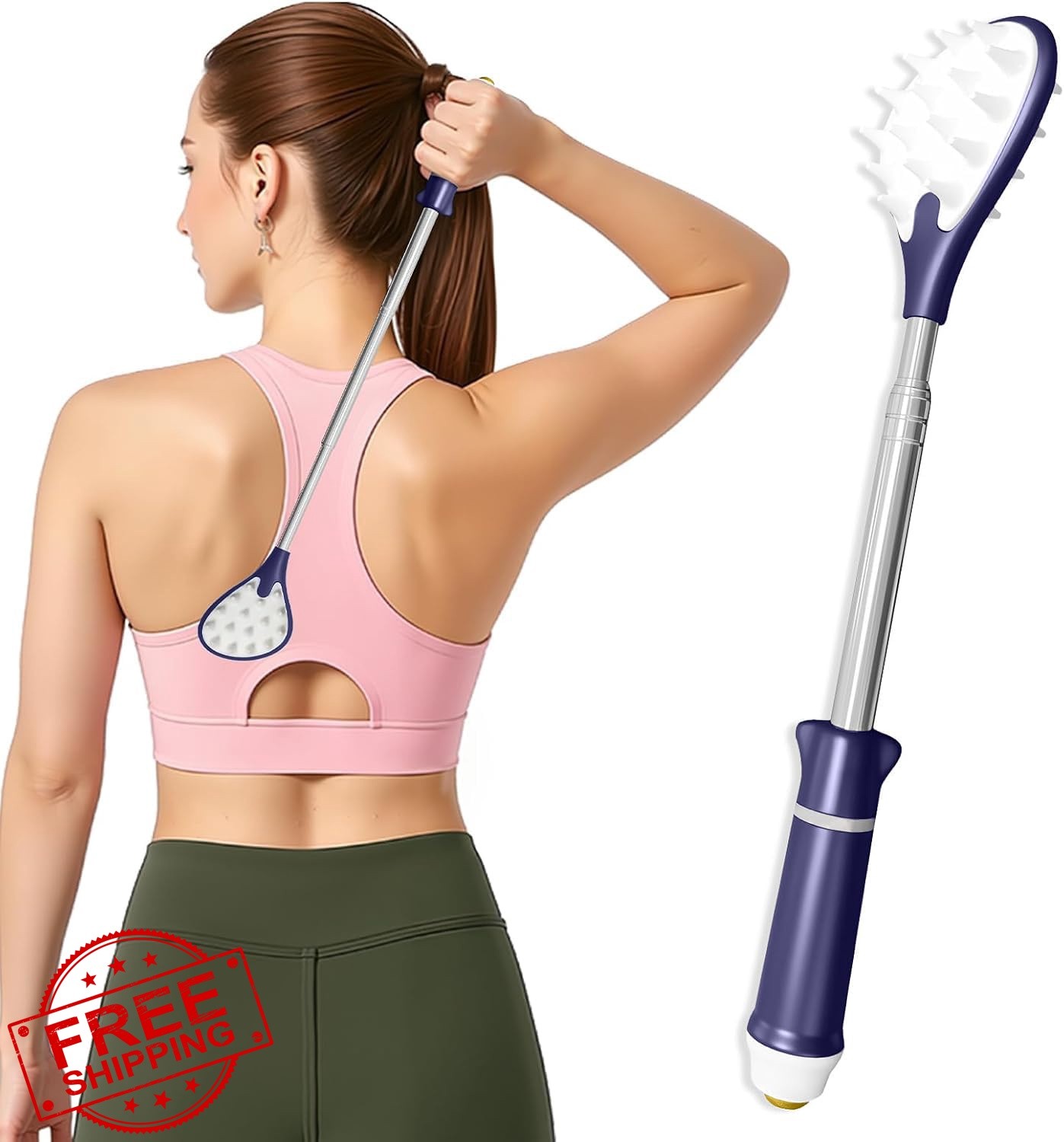 iunxkmi Back Scratcher Purple 23.5″ Extendable
