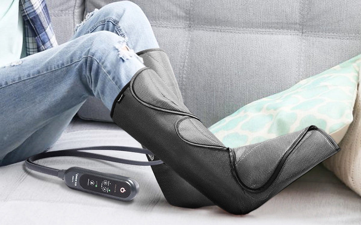 Fit King FT-009A Black 2 Modes 3 Intensities Air Compression Leg Massager NIB
