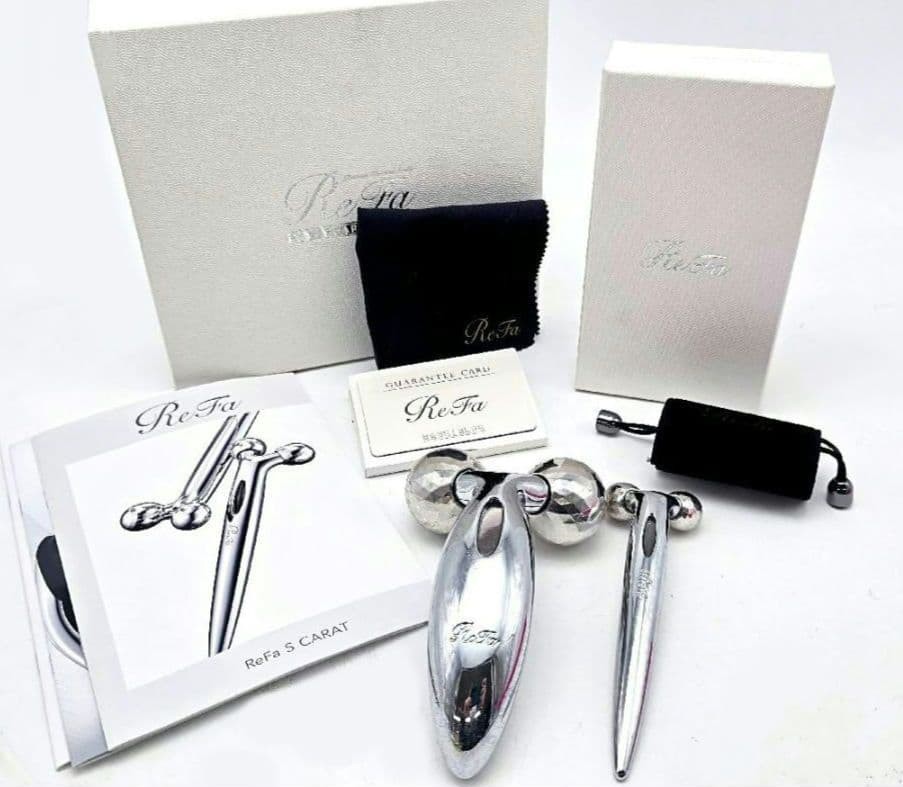 ReFa CARAT Facial Roller Small Face 2-Piece Set Beauty Massage Tools