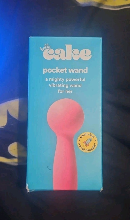 HELLO CAKE POCKET WAND MIGHTY POWERFUL VIBRATING WAND FOR HER