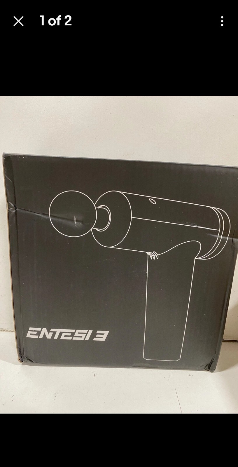 Used Entesi 3 Massage Gun in good working condition.Works properly and provides