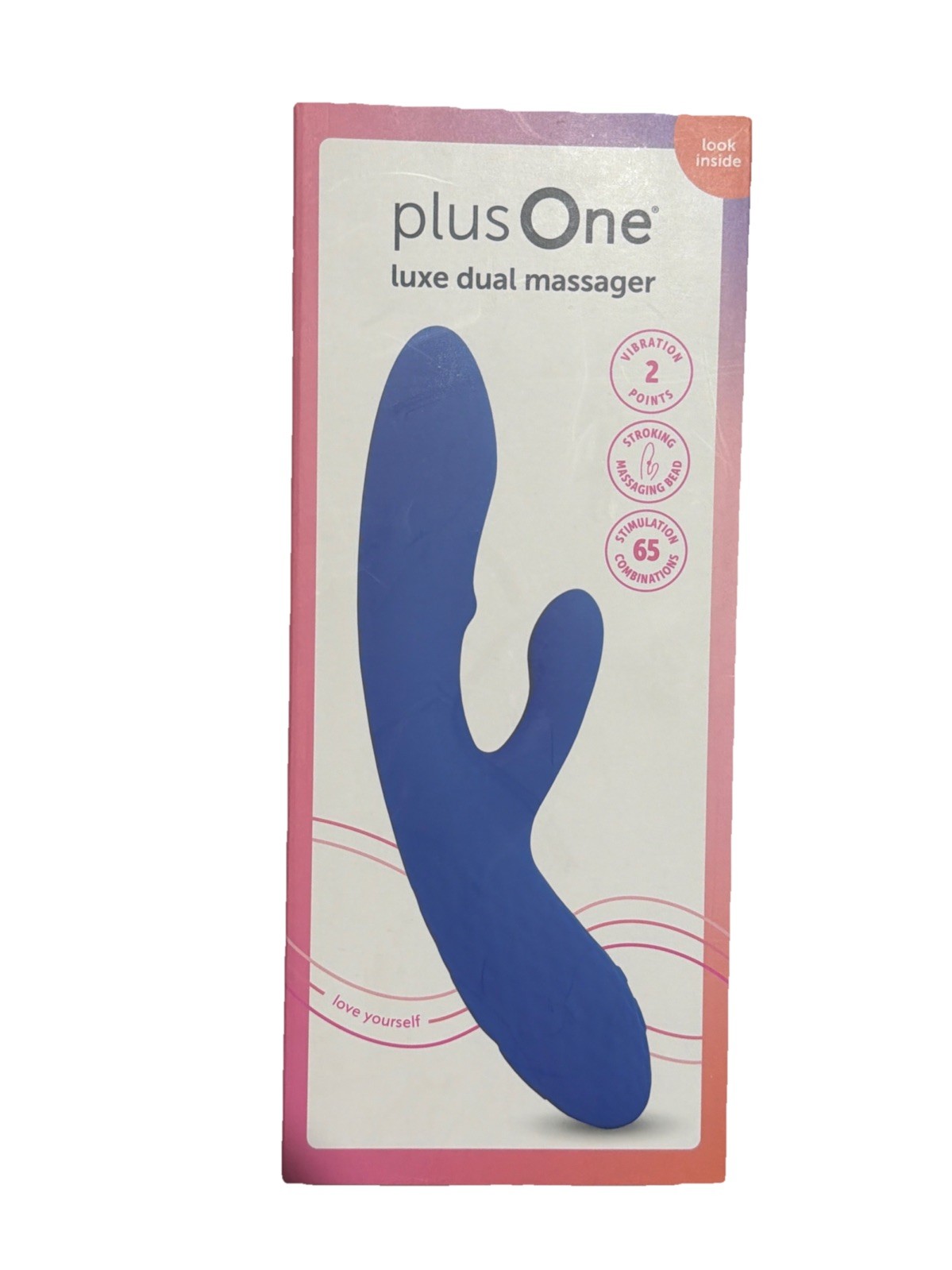 Plus One Luxe Dual Vibrating Massager 10 Vibration Settings 5 Stroking Motions
