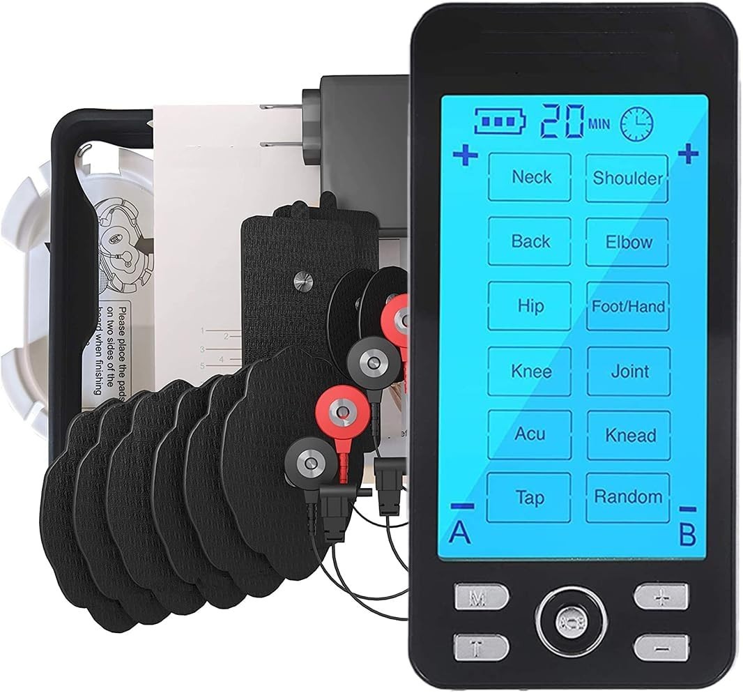 Portable TENS Unit with 10 Pads: Effective Pain Relief and Relaxation Anytime