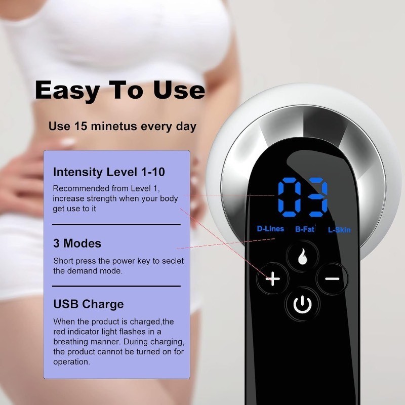 Body Shaping Machine Belly Arm Cellulite Stretch Mark Massager Tightening openbo