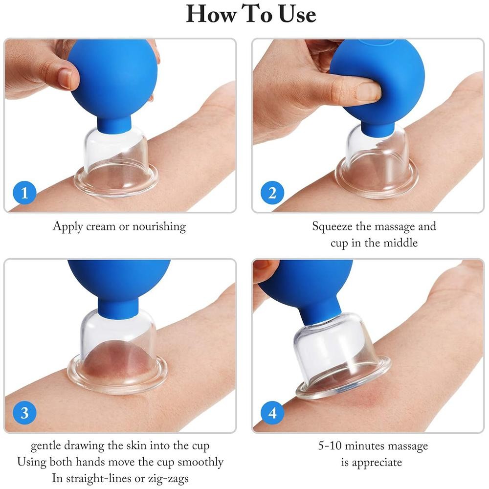 2/3pcs Facial Cupping Cup 1pcs Face Cup Silicone Cupping Massage Vacuum Suction