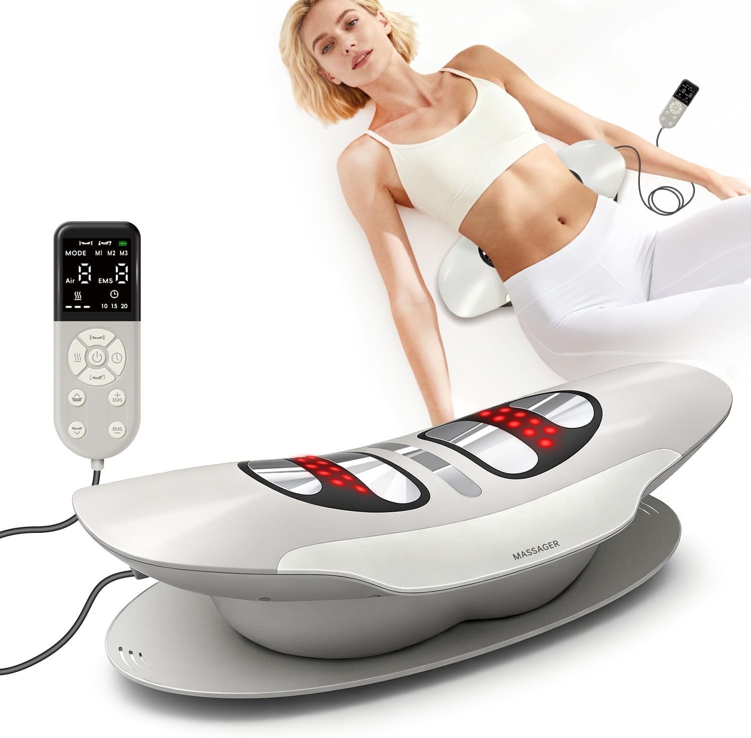 Multifunctional Back Traction Device with Dynamic Traction, Left-Right Swing, 8-