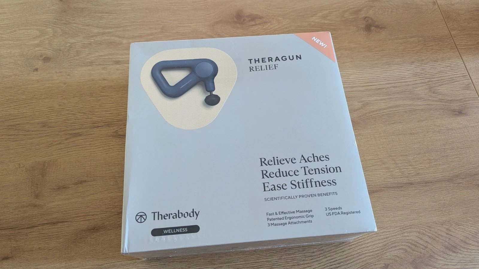 TheraGun Relief Handheld Percussion Massage Gun 3 Speed Therabody Navy SEALED